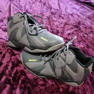 AND1 Black Athletic Shoes with Sleek Design and Performance Grip